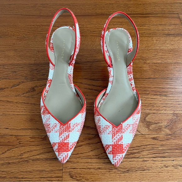 Ann Taylor Shoes - Ann Taylor Pointed Toe Slingback Kitten Heels